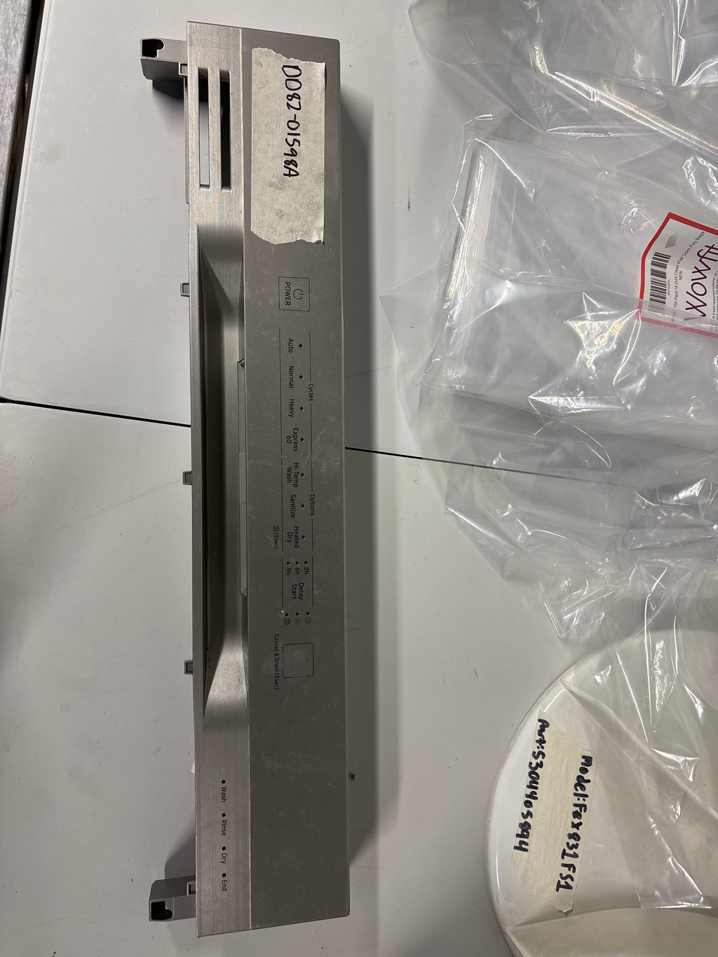 Samsung Dishwasher Control Panel DD82-01598A
