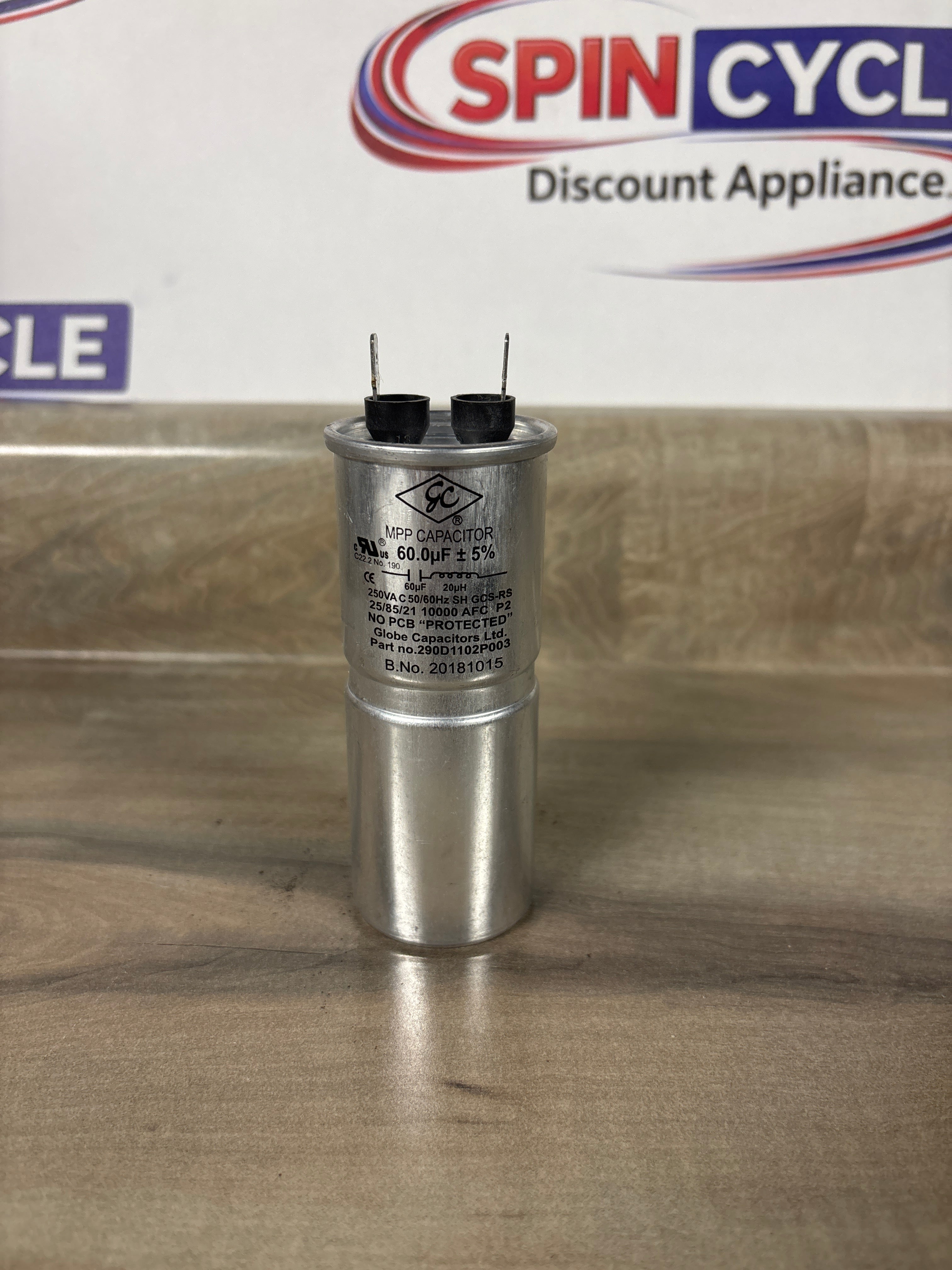 GE Washer Capacitor 290D1102P003