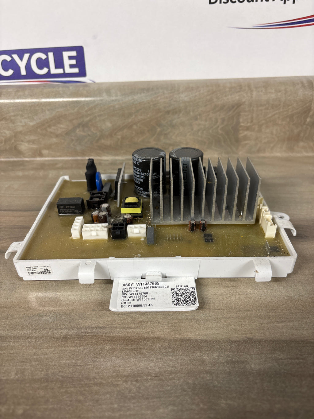 Whirlpool Washer Control Board W11387665