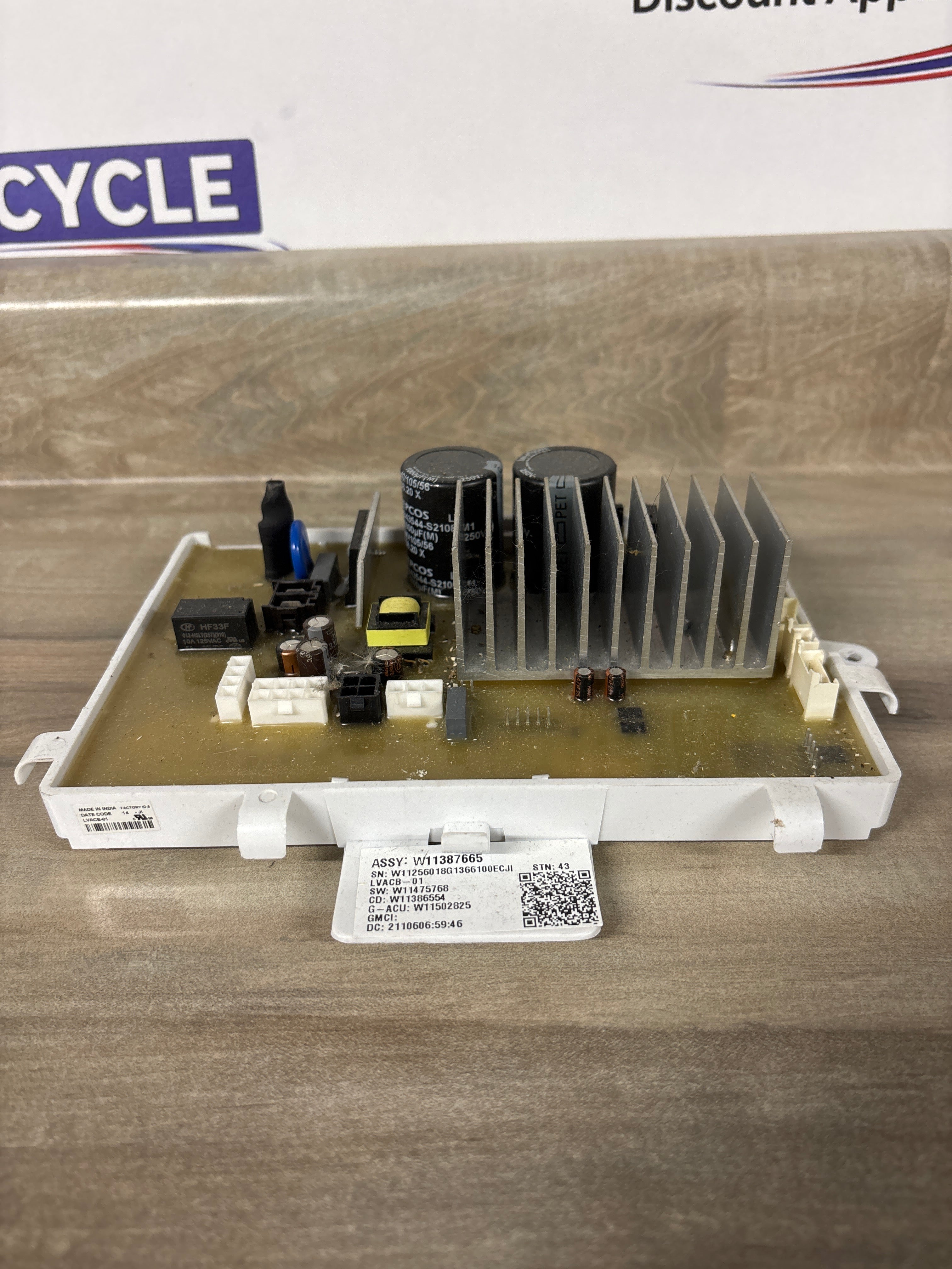 Whirlpool Washer Control Board W11387665