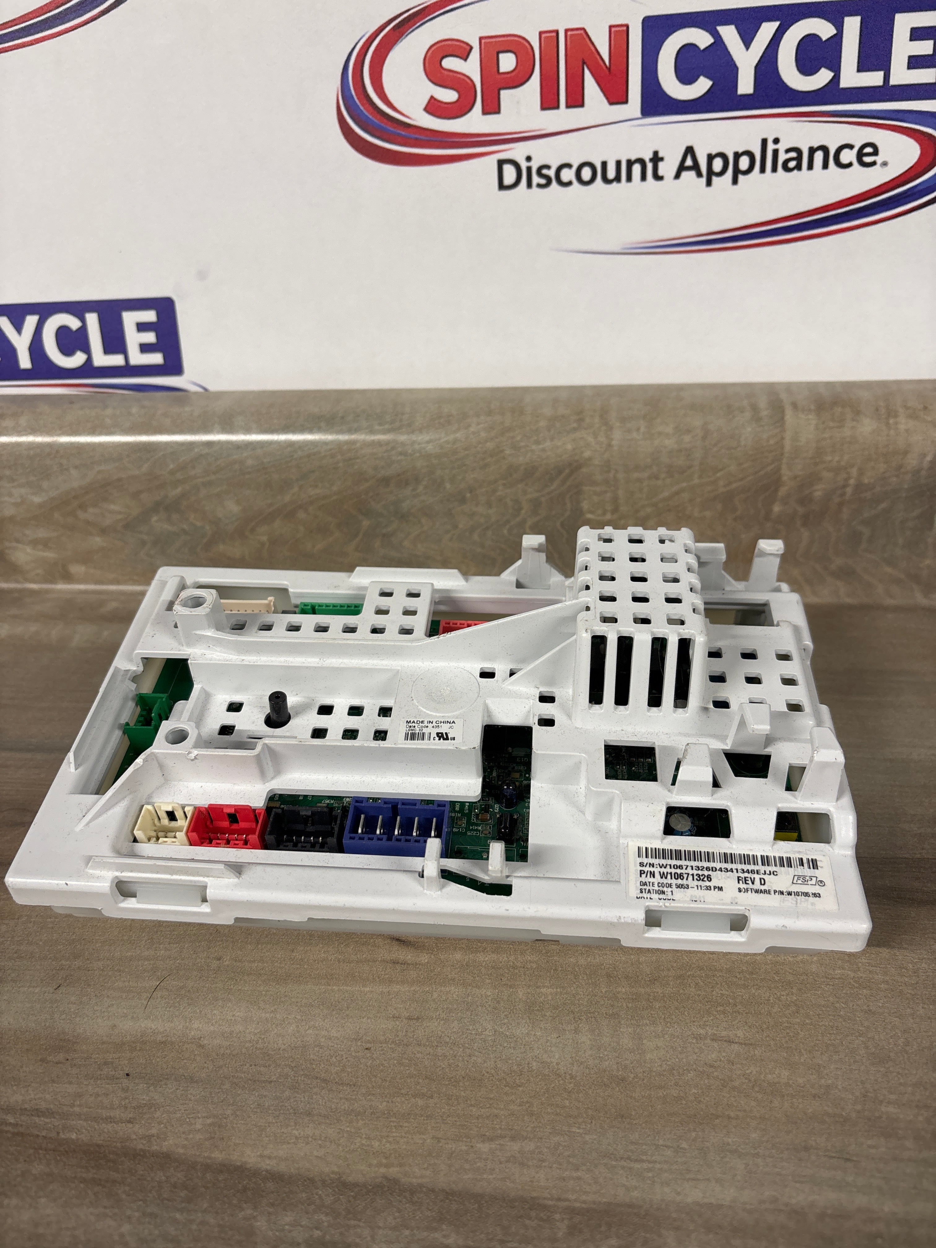 Whirlpool Washer Control Board W10671326