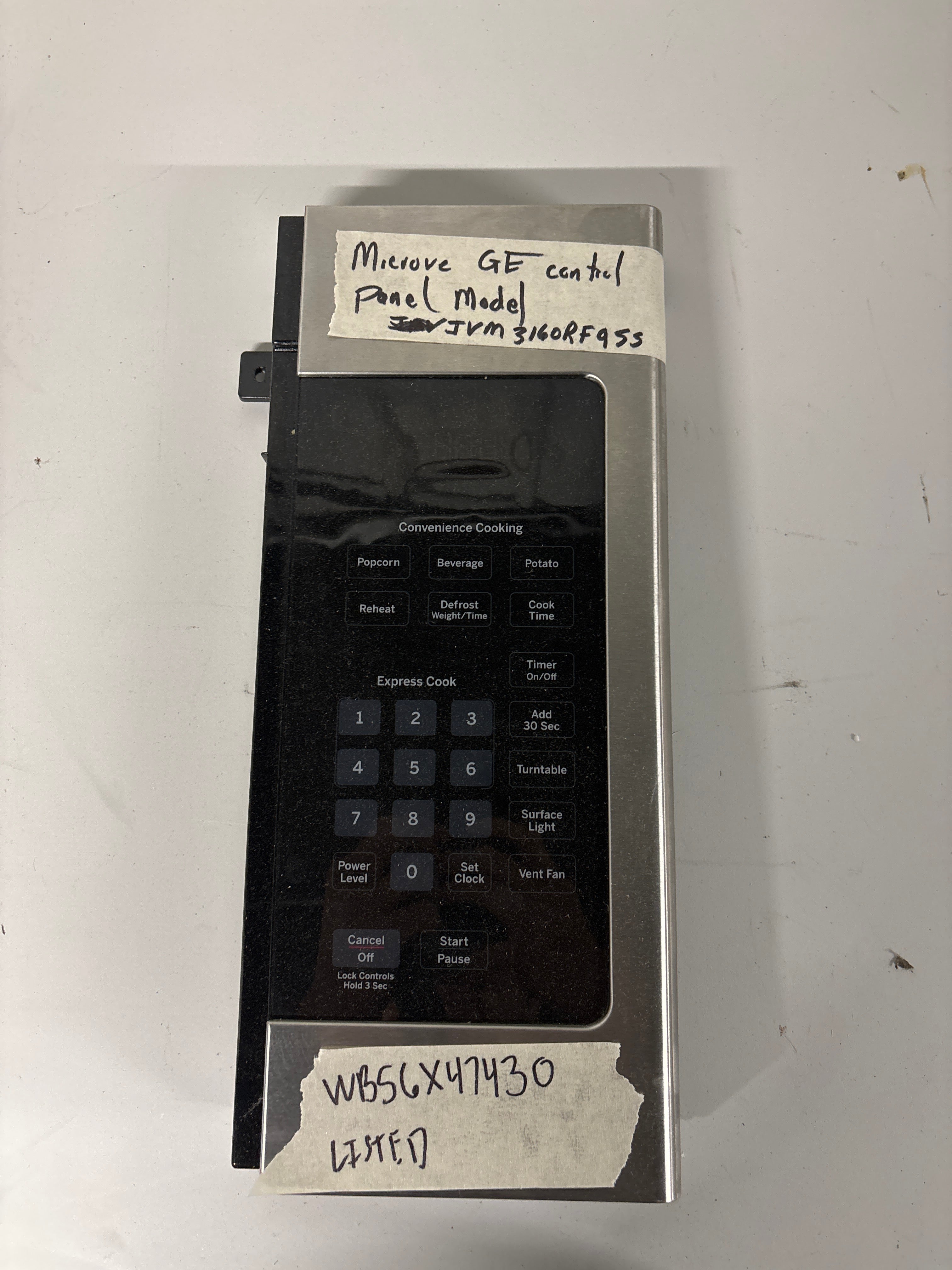 Microwave GE Control Panel WB56X47430
