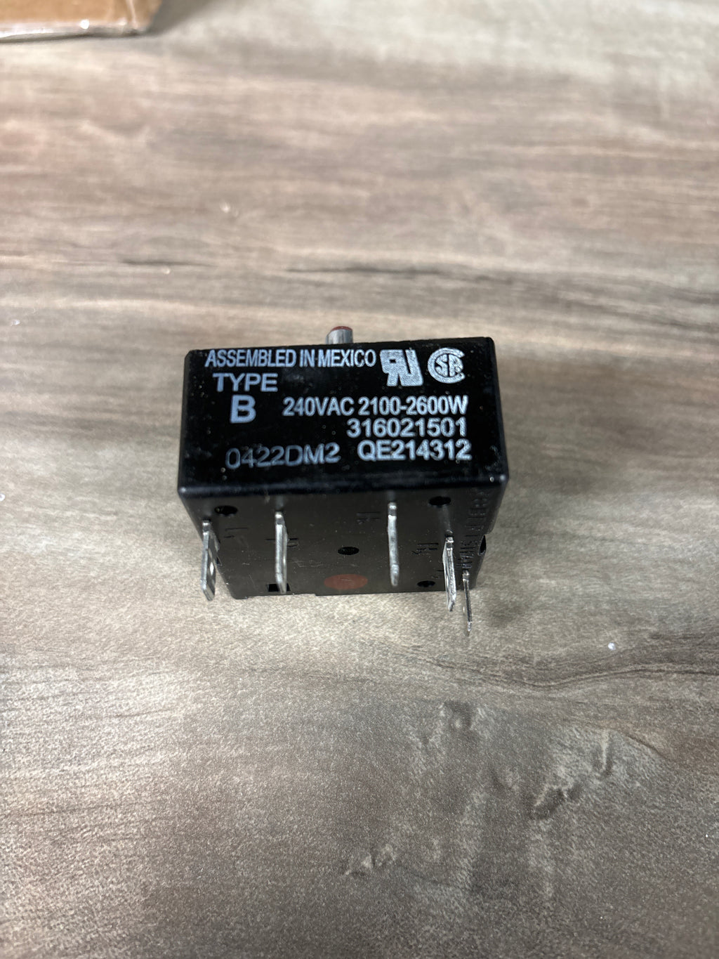 Frigidaire Range Surface Element Switch 316021501