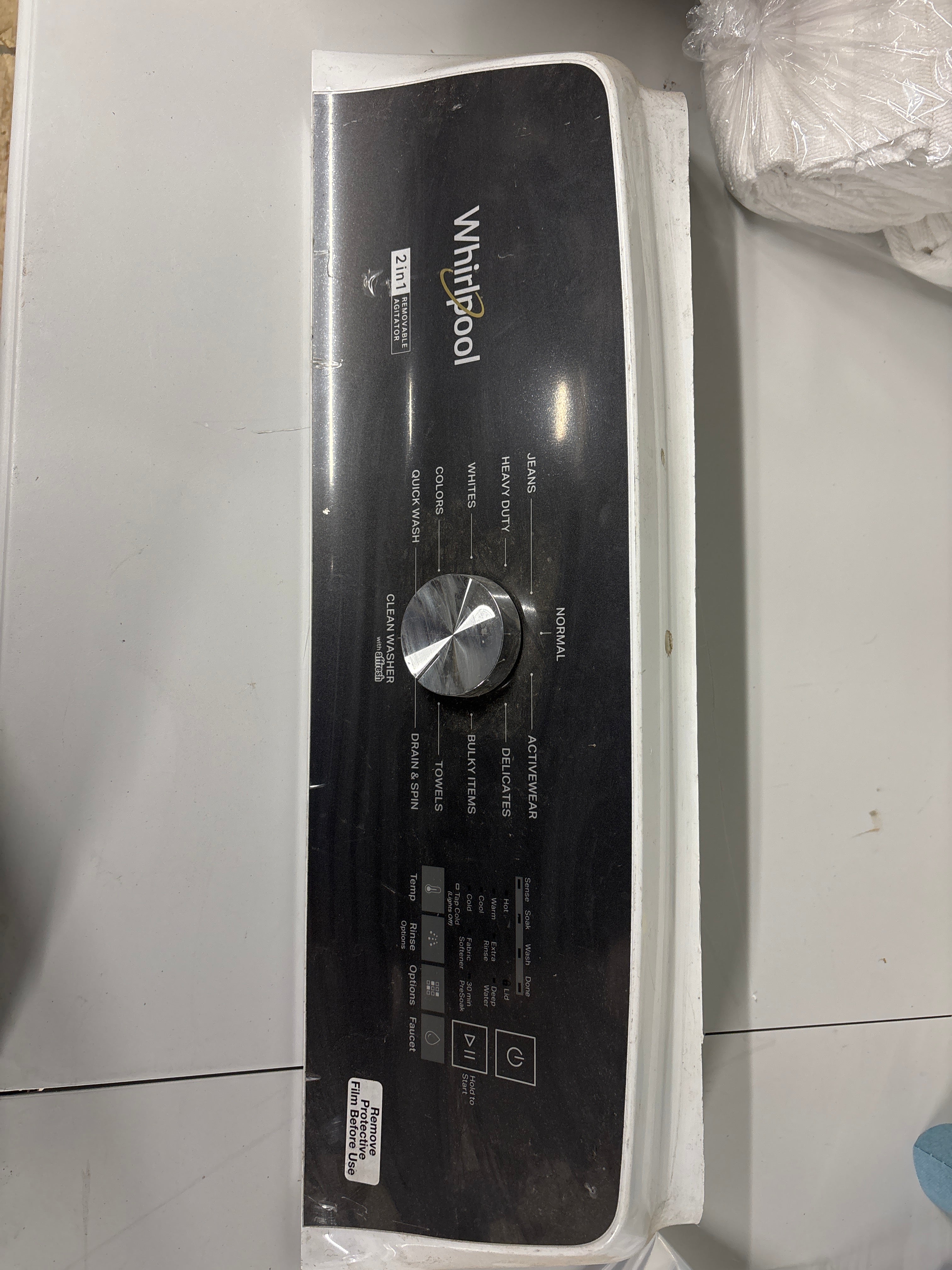 Whirlpool Washer Control Panel W11394051