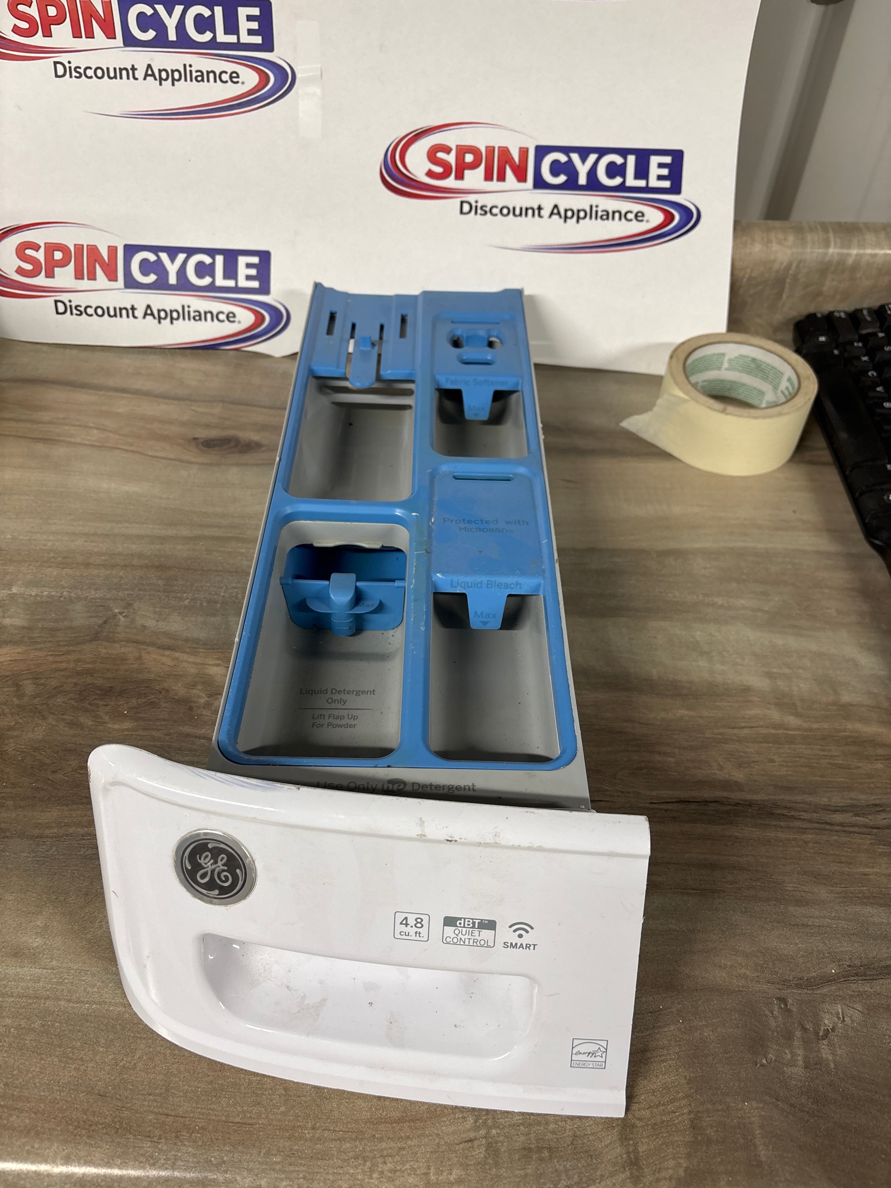 GE Washer Dispenser Drawer M22118F1983