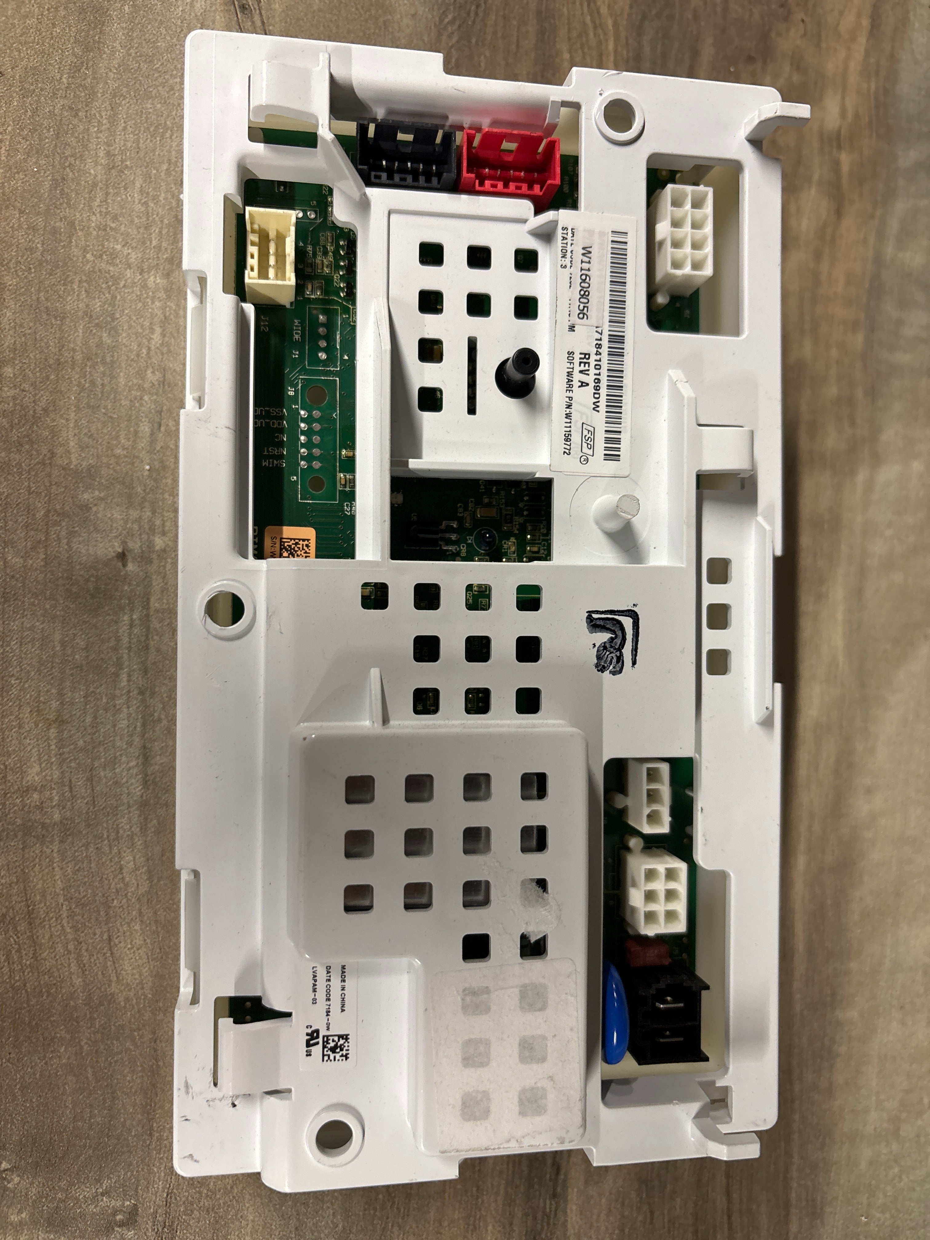 Whirlpool Washer Control Board W11608056