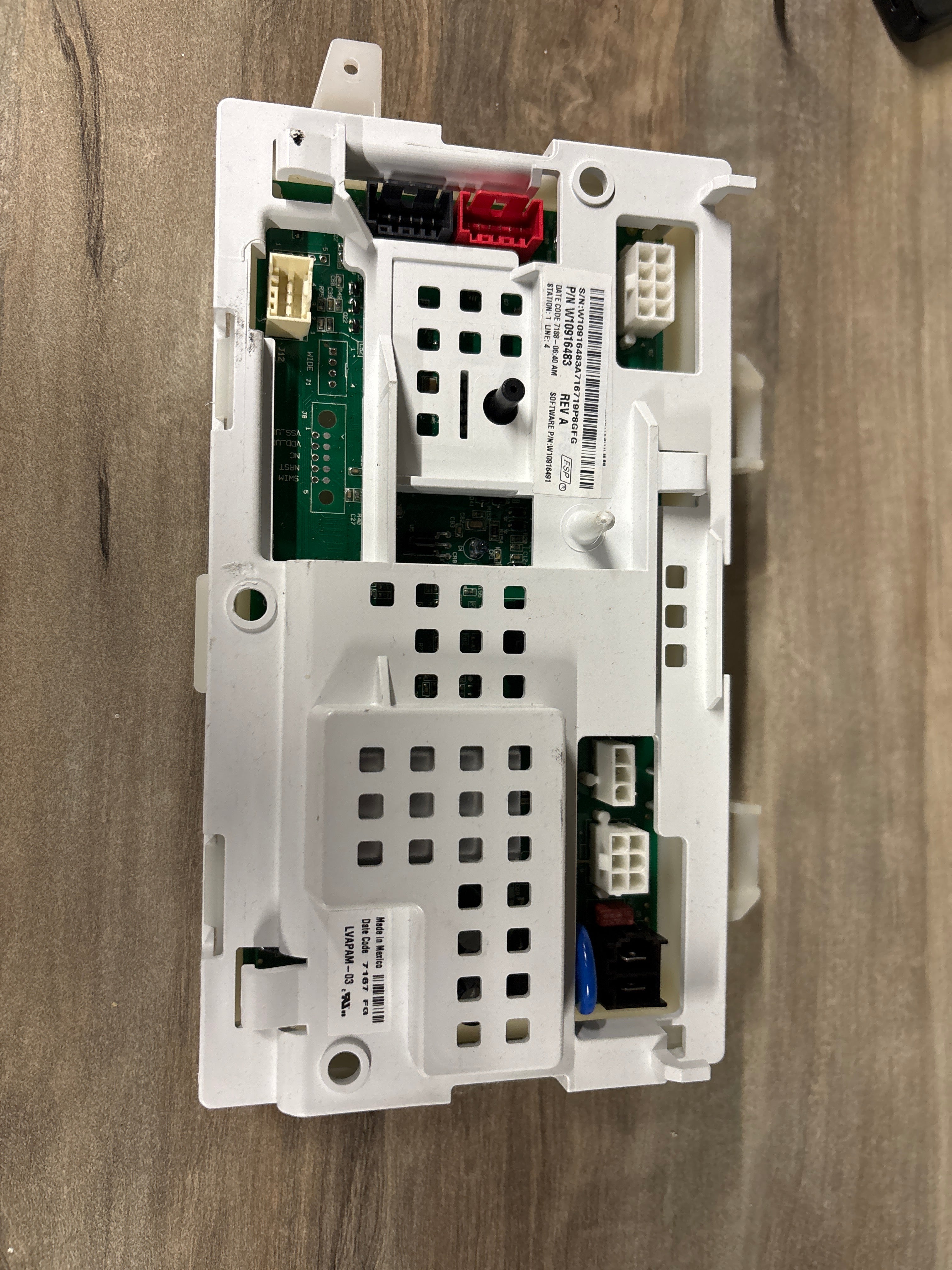 Whirlpool Washer Control Board W10916483