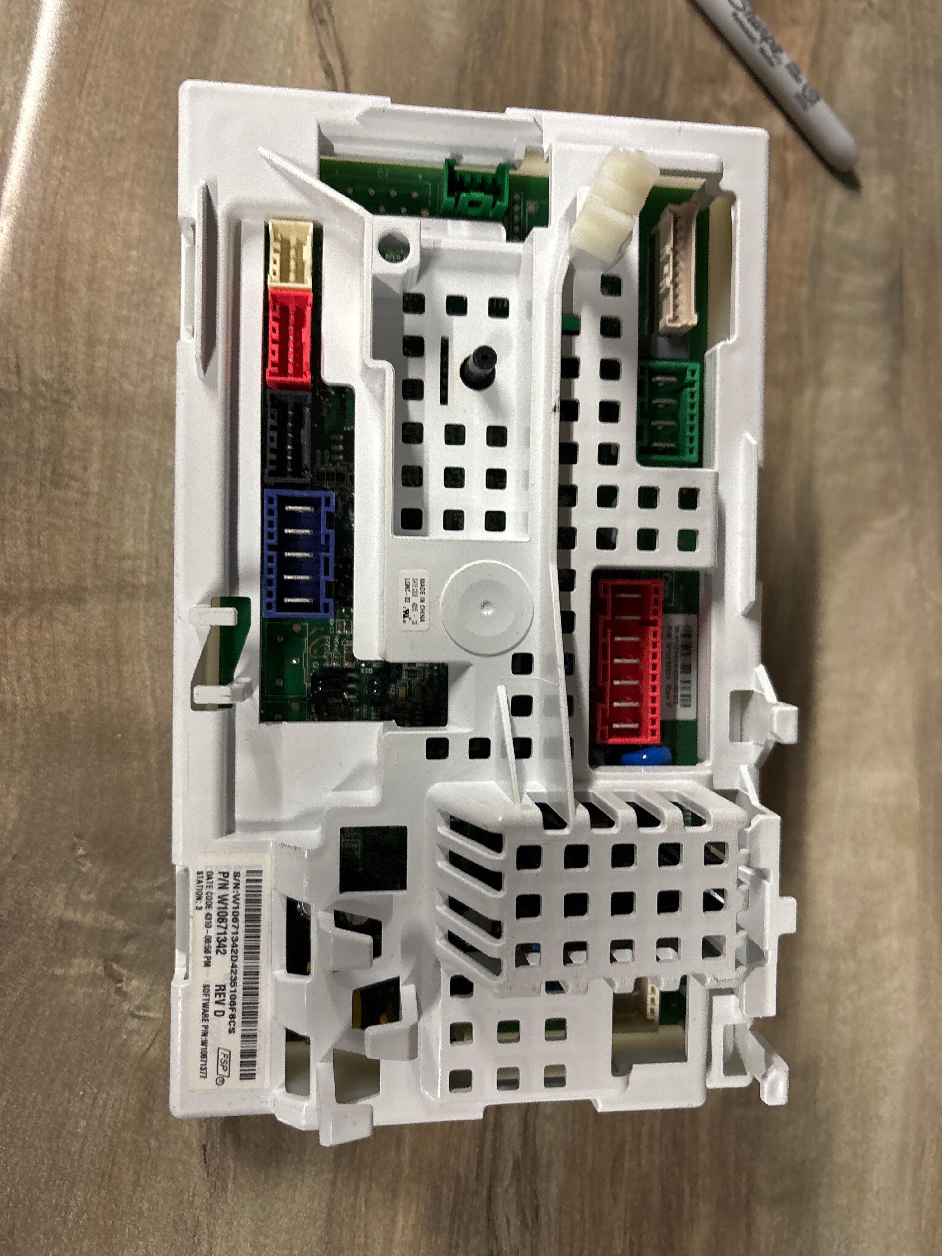Whirlpool Washer Control Board W10634026
