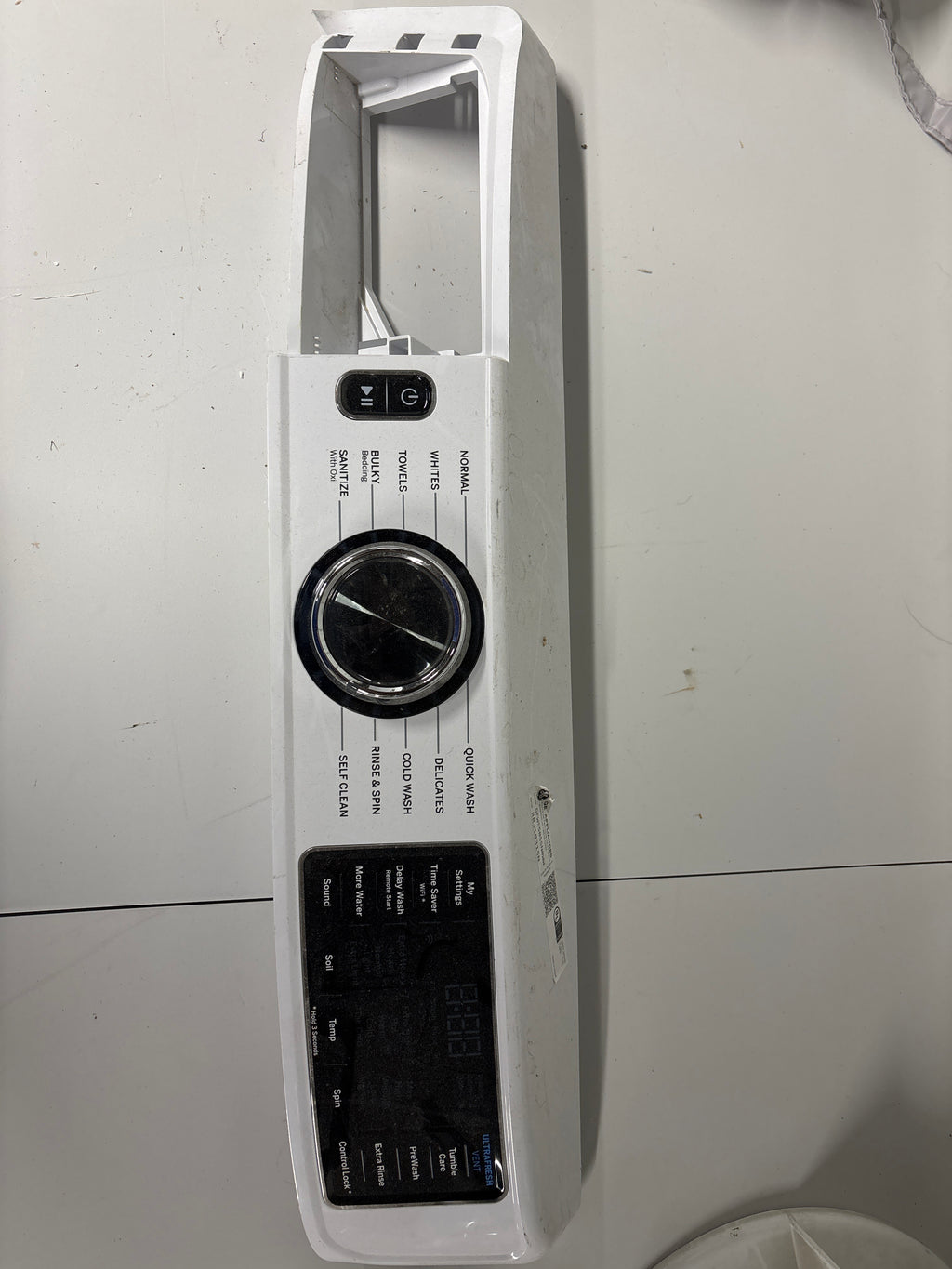 GE Washer Control Panel and Board Assembly WH22X29545