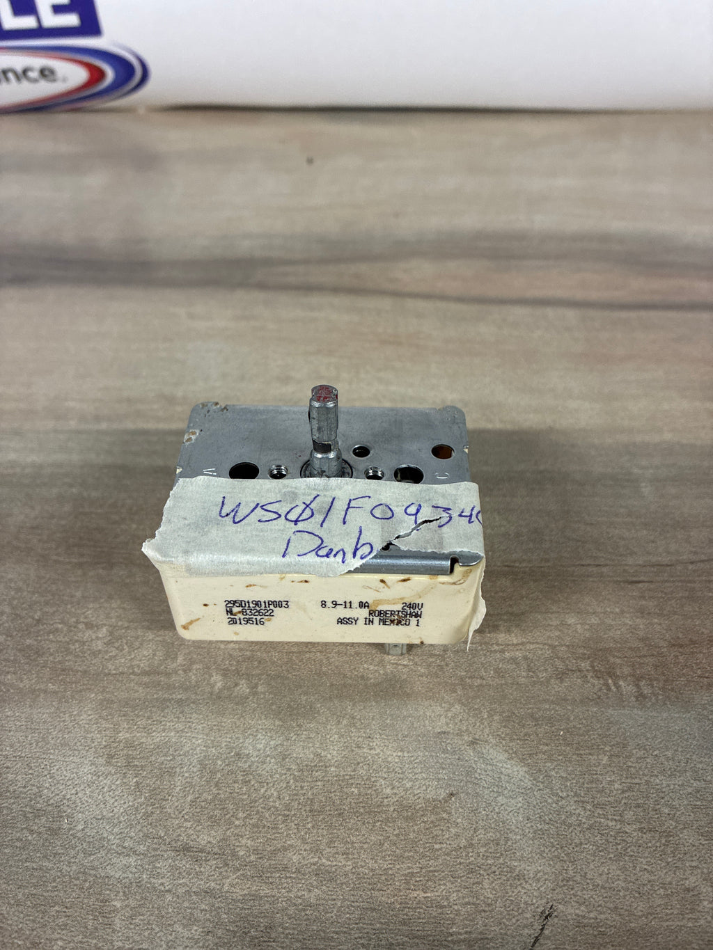 Danby 20” Stove Parts WS01F09340. 295D1901P003