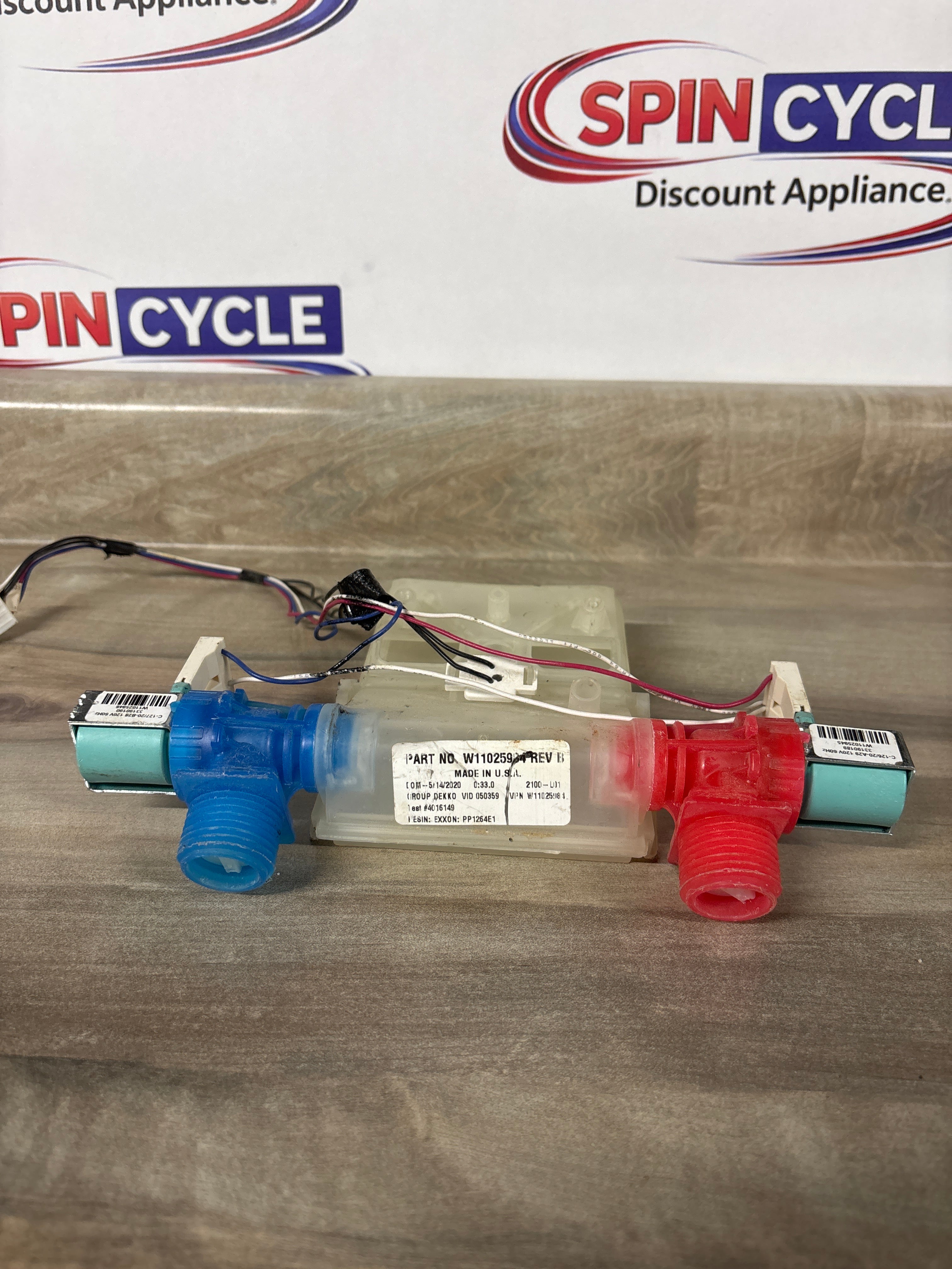 Whirlpool Washer Water Inlet Valve W11025981