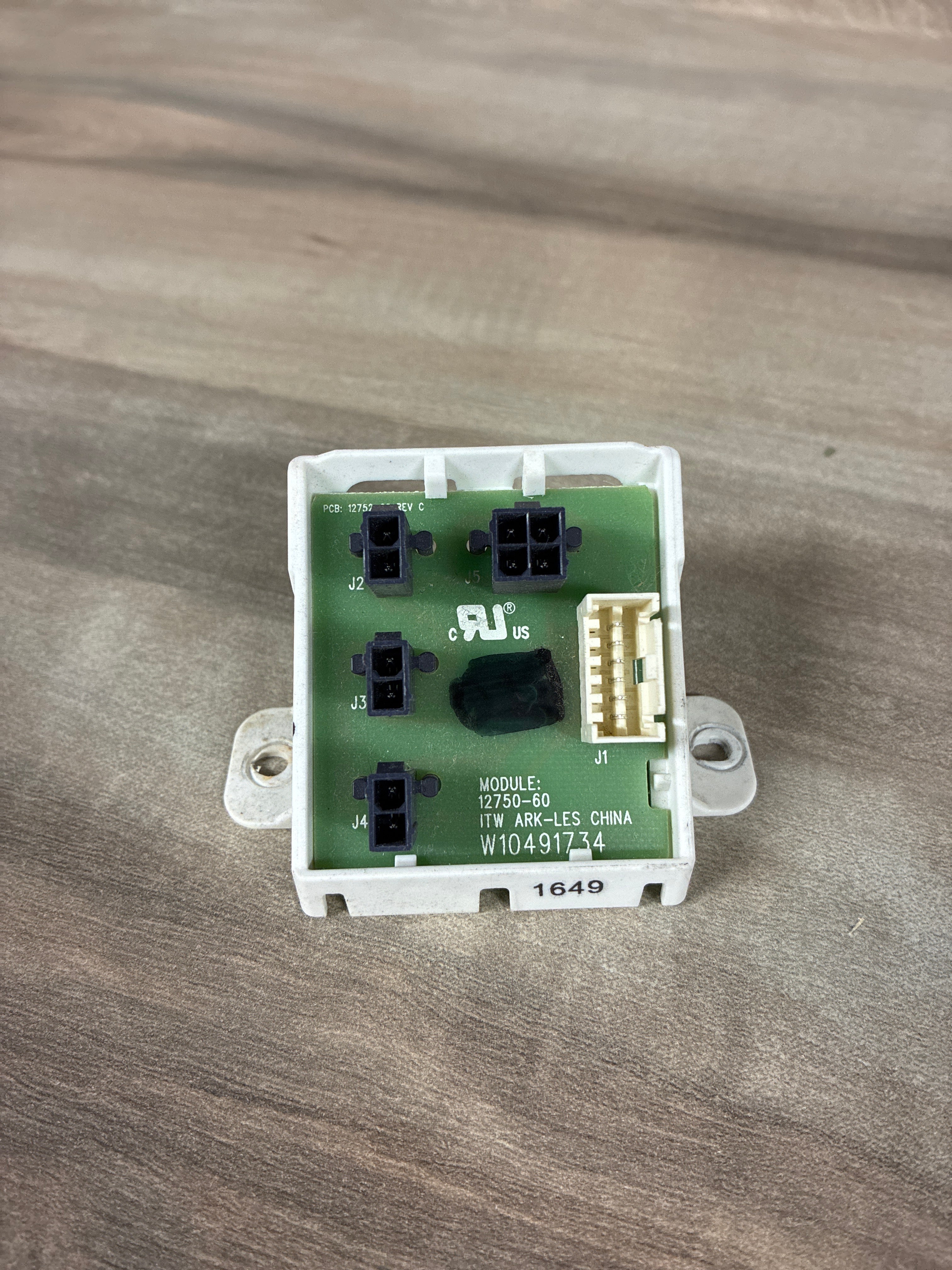 Whirlpool Coin Operated Washer Interface Control Board W10491734