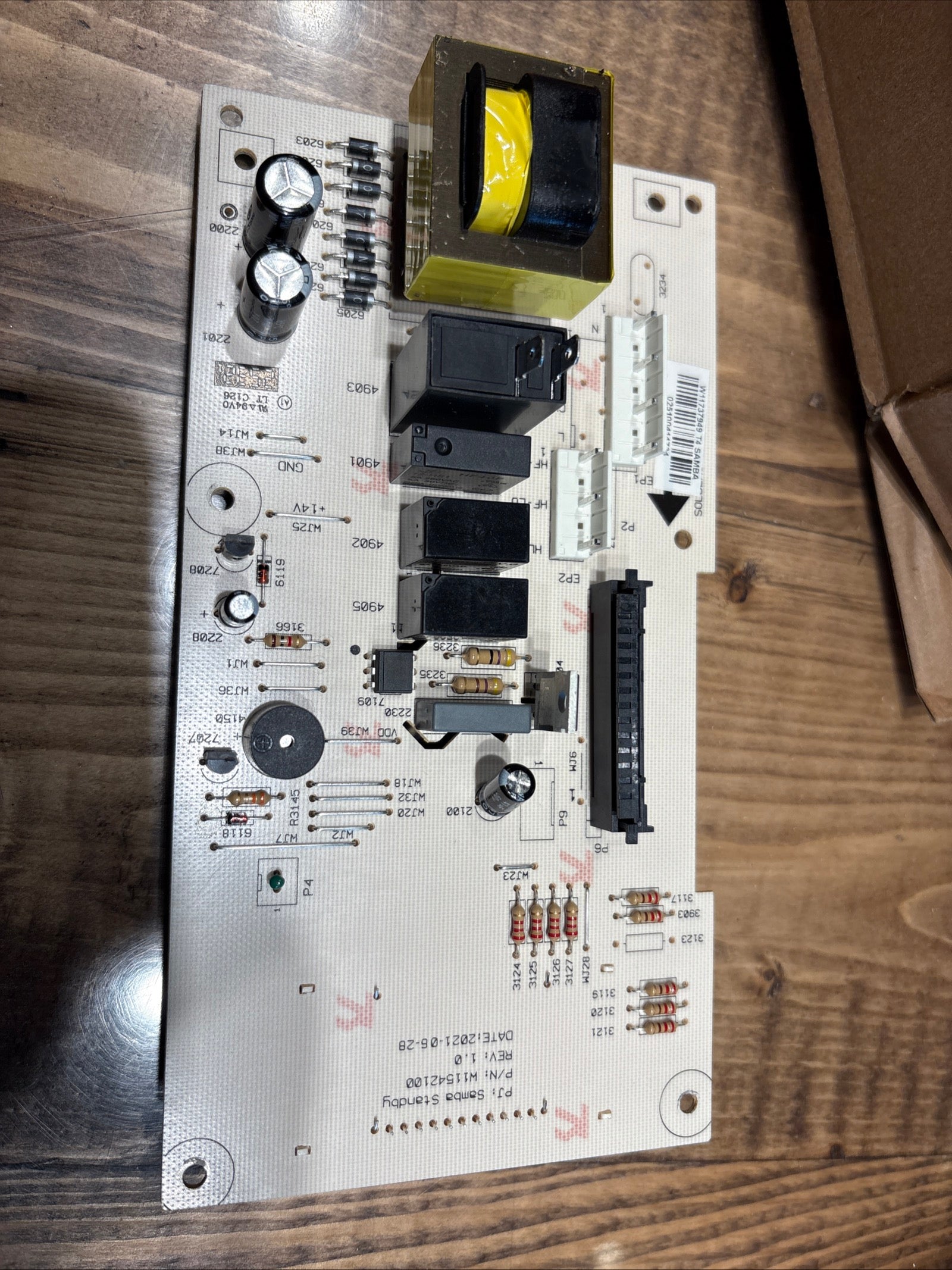 Whirlpool Microwave Control Board W11760376